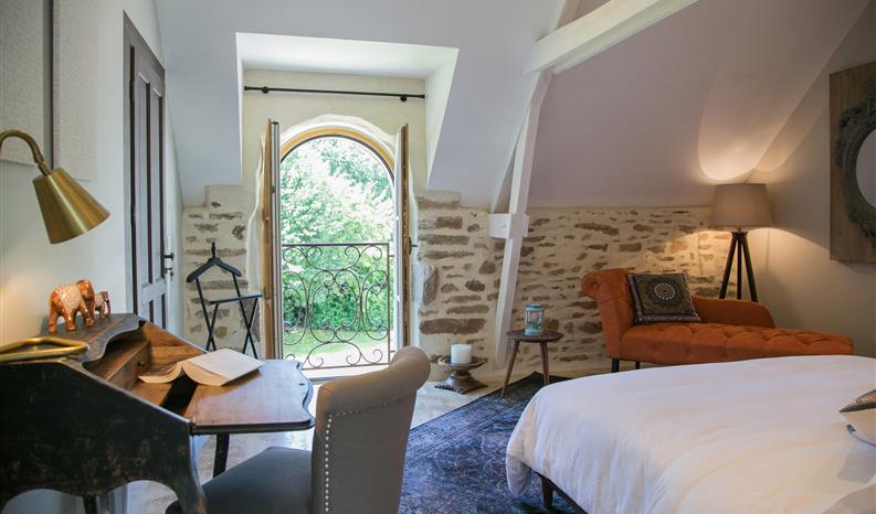 Chambre Grand Confort avec vue sur jardin près de Vannes